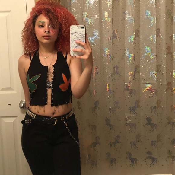 Tops - hand made playboi bunny shirt